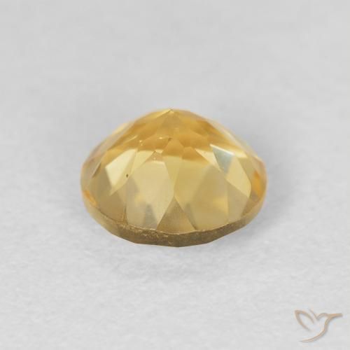 1.15克拉天然黄水晶，圆形的，VVS-VS