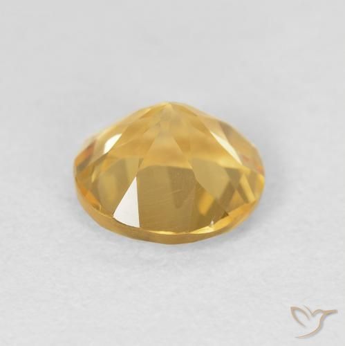 1.69克拉天然黄水晶，圆形的，VVS-VS