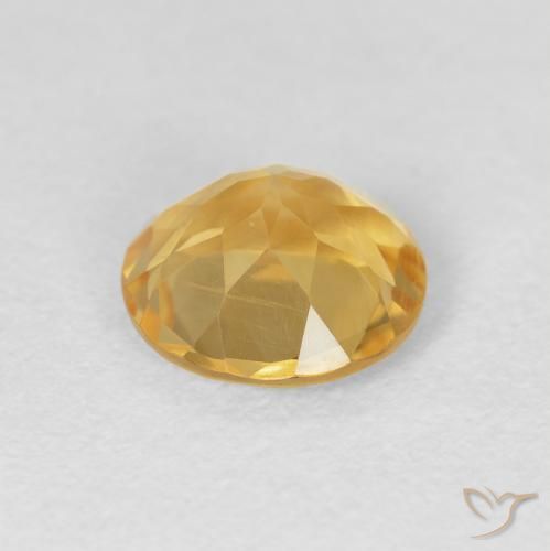1.60克拉天然黄水晶，圆形的，VVS-VS