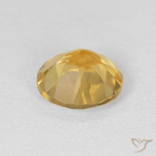 1.64克拉天然黄水晶，圆形的，VVS-VS