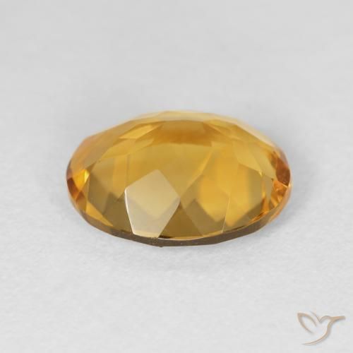 3.81克拉天然黄水晶，椭圆形，VVS-VS