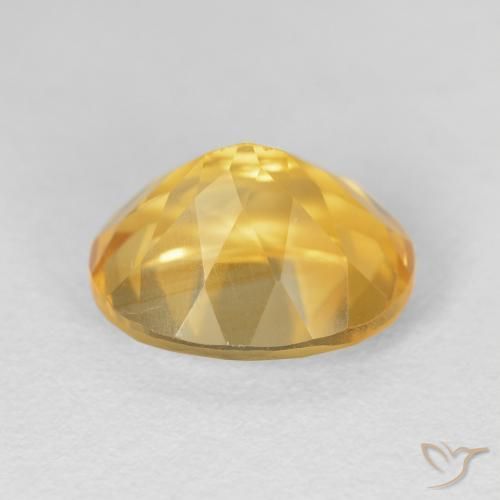 4.86克拉天然黄水晶，椭圆形，VVS-VS