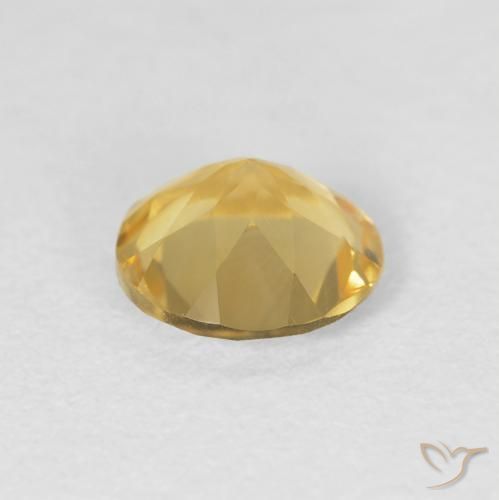 1.15克拉天然黄水晶，圆形的，VS