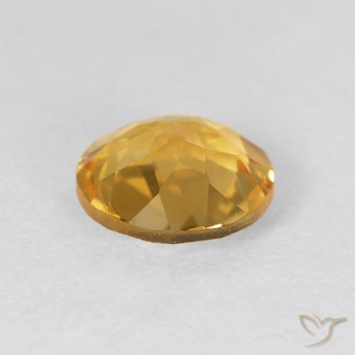 1.63克拉天然黄水晶，圆形的，VVS