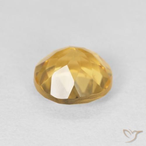 1.92克拉天然黄水晶，圆形的，VVS