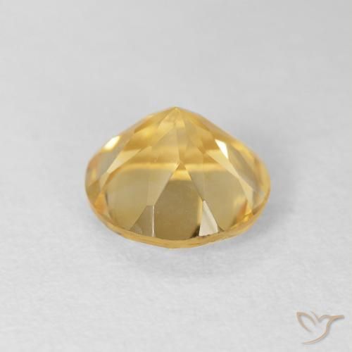 1.73克拉天然黄水晶，圆形的，VVS