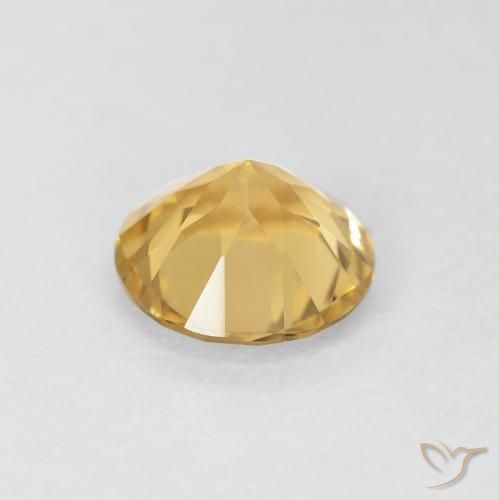 1.10克拉天然黄水晶，圆形的，VVS