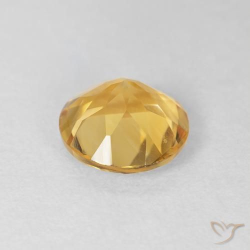 1.58克拉天然黄水晶，圆形的，VVS