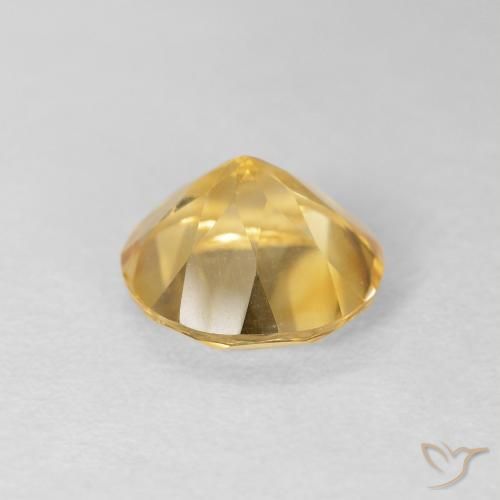 1.62克拉天然黄水晶，圆形的，VVS