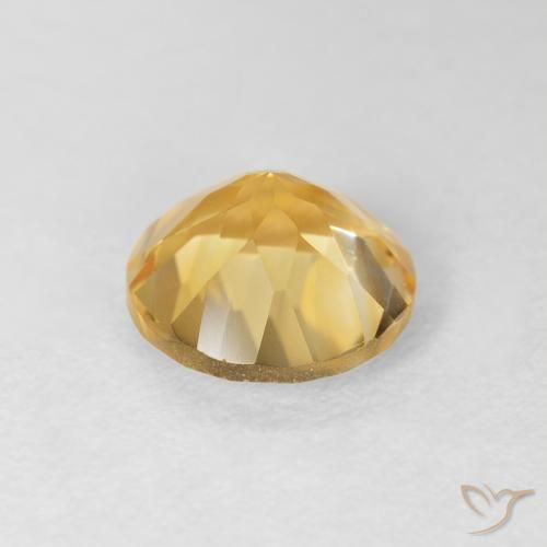1.72克拉天然黄水晶，圆形的，VVS