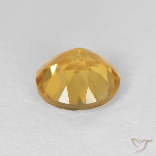 1.78克拉天然黄水晶，圆形的，VVS