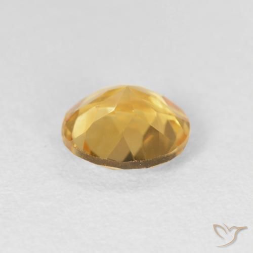 1.10克拉天然黄水晶，圆形的，VVS