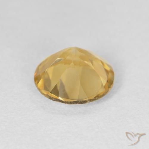 1.63克拉天然黄水晶，圆形的，VVS
