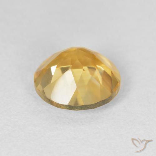 1.89克拉天然黄水晶，圆形的，VVS