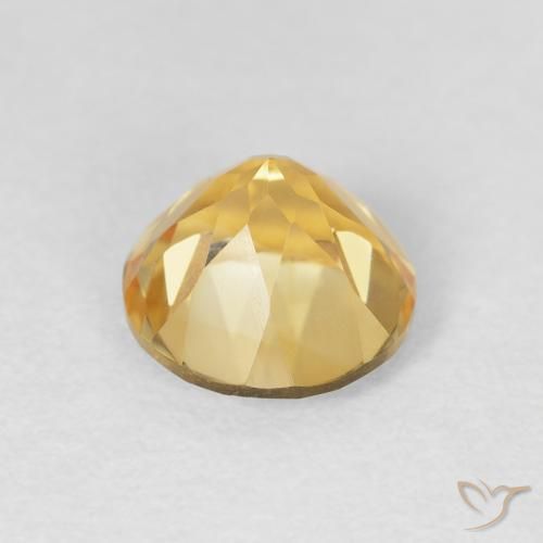 1.97克拉天然黄水晶，圆形的，VVS