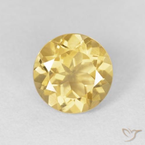 1.94ct 天然 金橙色 黄水晶, 圆形的, VVS