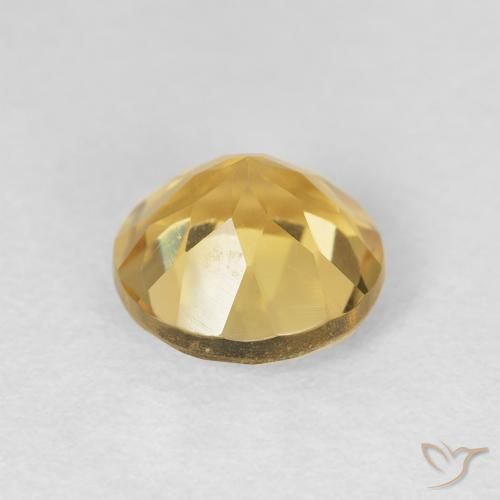 1.94克拉天然黄水晶，圆形的，VVS
