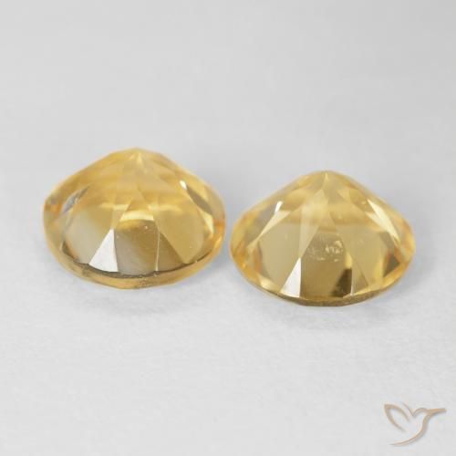 3.60克拉天然黄水晶，圆形的，VS