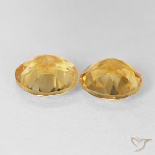 3.25克拉天然黄水晶，圆形的，VVS