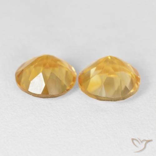 3.45克拉天然黄水晶，圆形的，VVS