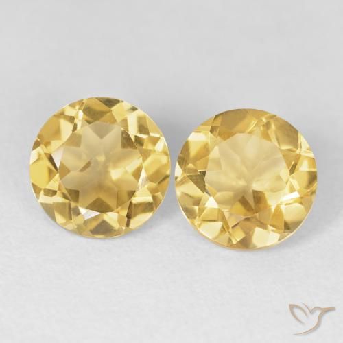 3.76ctw 天然 中金 黄水晶, 圆形的, VVS