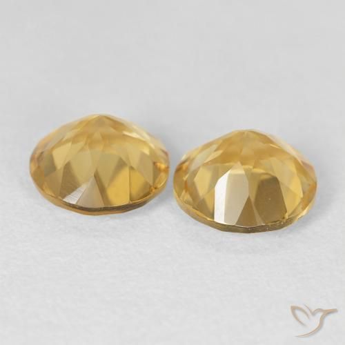 3.45克拉天然黄水晶，圆形的，VVS