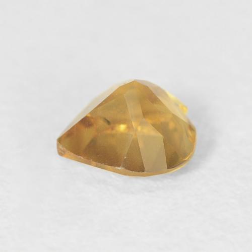 0.37克拉天然黄水晶，心形，VVS