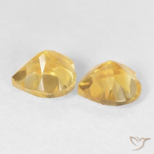 1.49克拉天然黄水晶，心形，VVS