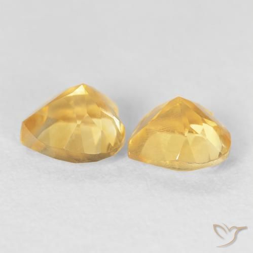 1.50克拉天然黄水晶，心形，VS