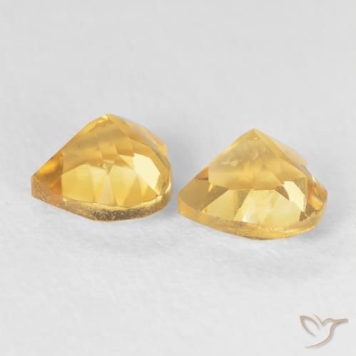 1.49克拉天然黄水晶，心形，VVS-VS
