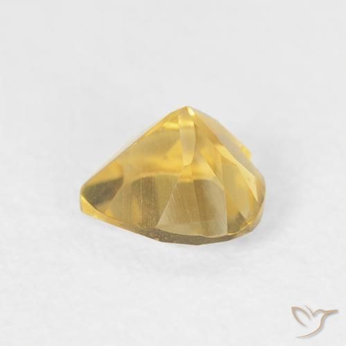 0.43克拉天然黄水晶，心形，VVS-VS