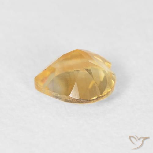 0.36克拉天然黄水晶，心形，VVS
