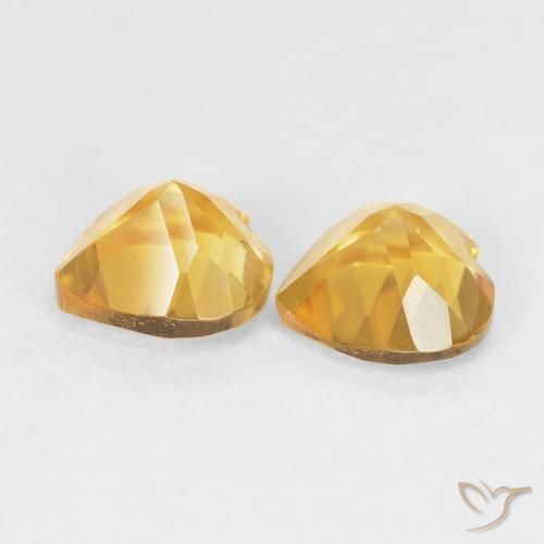 1.47克拉天然黄水晶，心形，VVS-VS