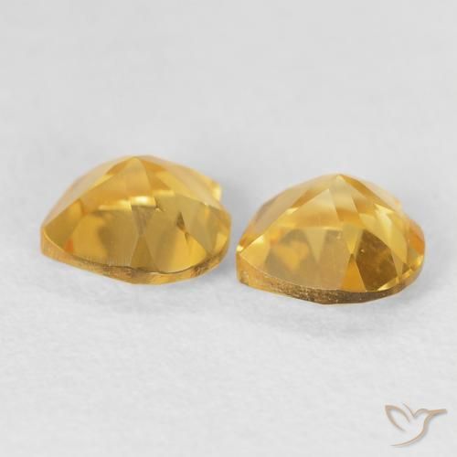 1.59克拉天然黄水晶，心形，VVS-VS