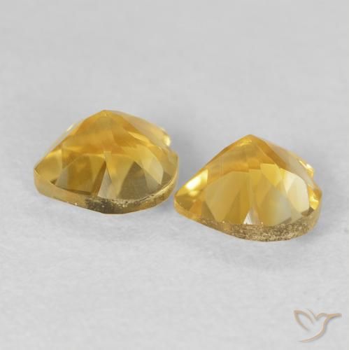 1.47克拉天然黄水晶，心形，VVS-VS