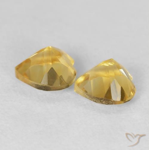 1.47克拉天然黄水晶，心形，VVS-VS