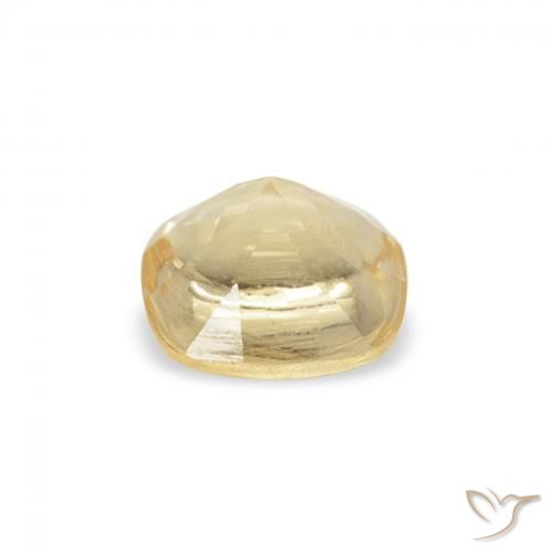 0.51克拉天然黄水晶，软垫，透明