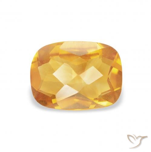 1.18ct 天然 中橙 黄水晶, 软垫, VS