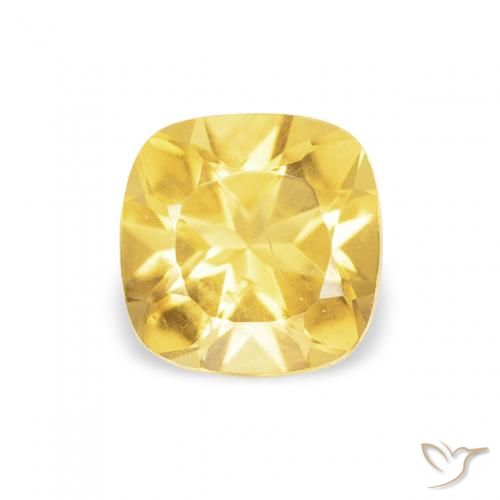0.50ct 天然 中黄色 黄水晶, 软垫, VS