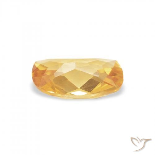 0.93克拉天然黄水晶，软垫，VVS