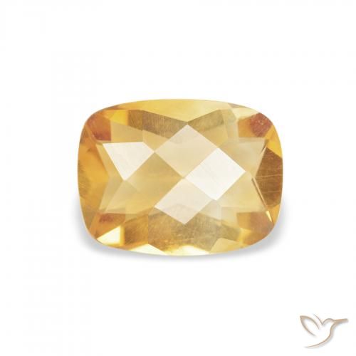 0.96ct 天然 金色 黄水晶, 软垫, VVS