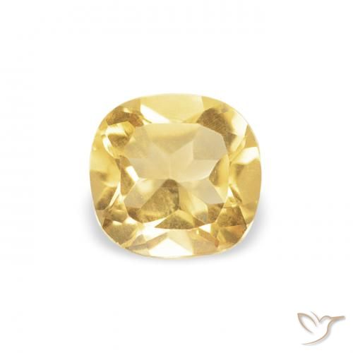 0.37ct 天然 黄金色 黄水晶, 软垫, VVS