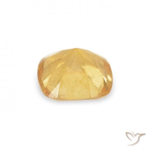 0.48克拉天然黄水晶，软垫，VVS
