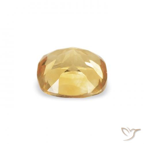 0.47克拉天然黄水晶，软垫，VVS