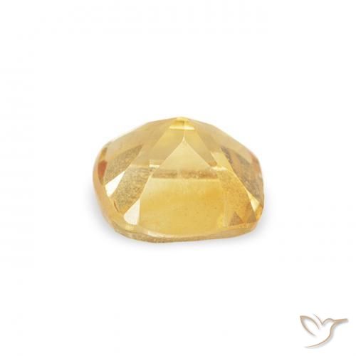 0.44克拉天然黄水晶，软垫，VVS