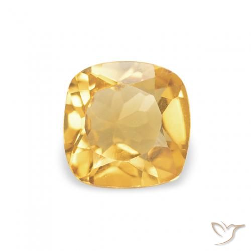 0.40ct 天然 中金 黄水晶, 软垫, VVS