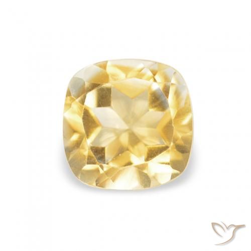 0.51ct 天然 金色 黄水晶, 软垫, VVS