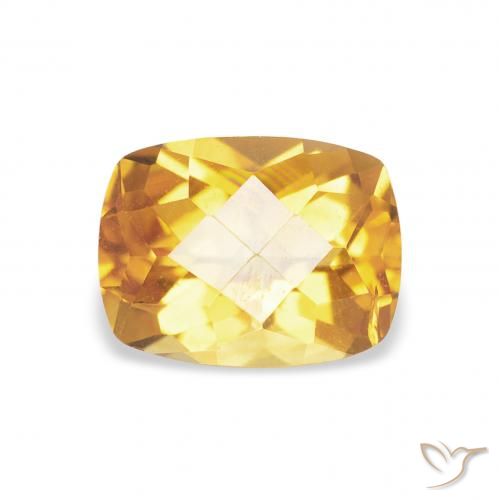 1.43ct 天然 Medium Light-Golden 黄水晶, 软垫, VS