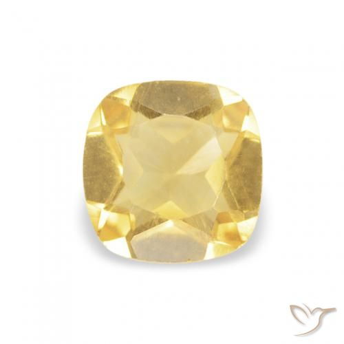 0.39ct 天然 金色 黄水晶, 软垫, VS