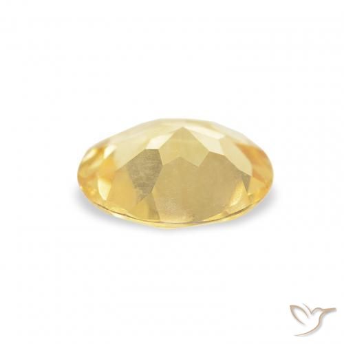 0.73克拉天然黄水晶，圆形的，VVS